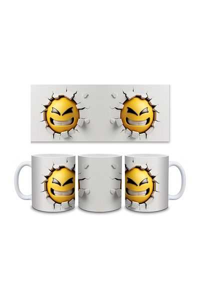 IŞILAY PROMOSYON 3D Emoji Printed Mug