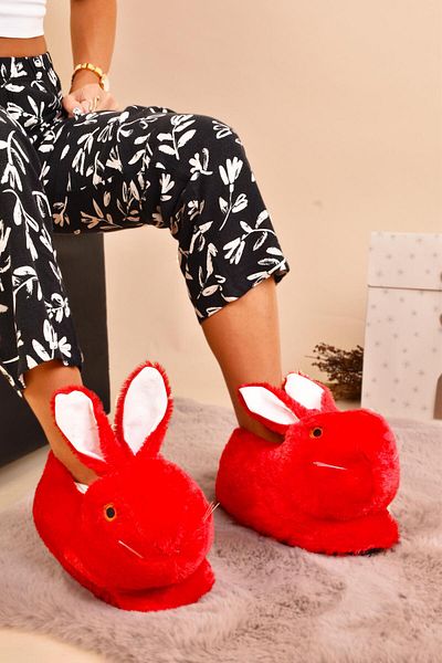 Peta Γυναικείες Παντόφλες Animal Winter Plush Rabbit Slippers House