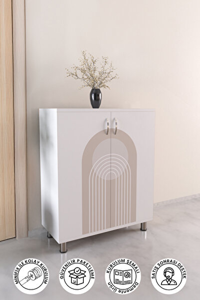 hediye kapında Design 4 Raflı Çok Amaçlı Ayakkabı Dolabı Antre Hol Ayakkabılık