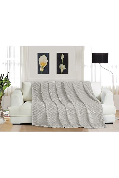 Sivalde Rabbit Hair Gray Checker Seat Cover, Non-Slip Sofa Bed/Sofa Cover |   180 X 220 Cm, 1 Piece