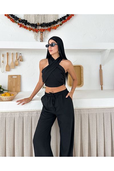cottonage Linen Wrap-Around Set