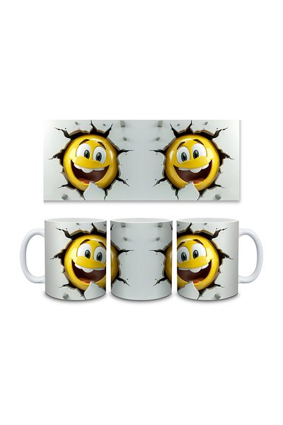 IŞILAY PROMOSYON 3D Emoji Printed Mug