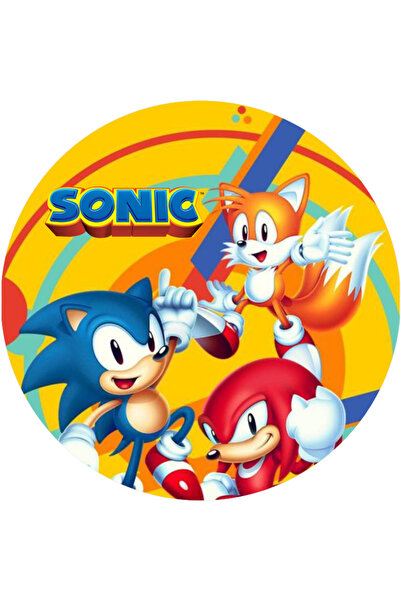 BatıDoğu Sonic Yuvarlak Pasta Yenilebilir Resim Baskı 20 cm