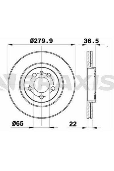 BRAXIS On Mirror Brake Octavia 1.8 20V 1.9 TDI 96>A3 1.8 20V 1.9 TDI 96>Golf IV 1.8 1.9 TDI 97>Bora 98>