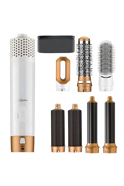 Infiniteea Perie electrică de păr, multifuncțională 7 în 1, 1000 W, uscare, ondulare, îndreptare