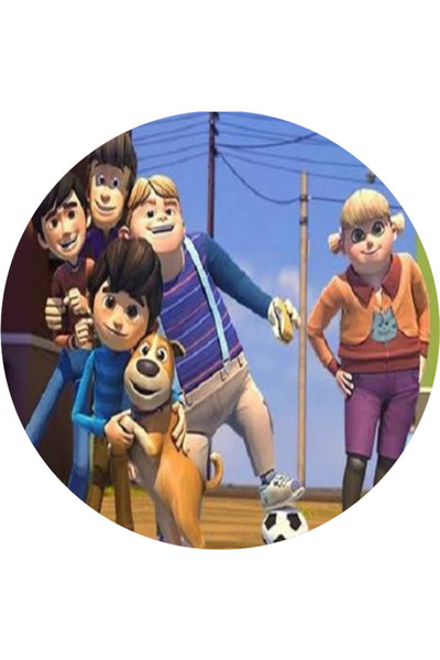 BatıDoğu Rafadan Tayfa Yuvarlak Pasta Yenilebilir Resim Baskı 20 cm