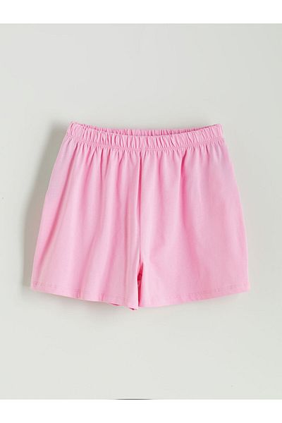 LC Waikiki New Season Elastic Waist Girls Pajamas Shorts 2-Piece - S5Mq17Z4
