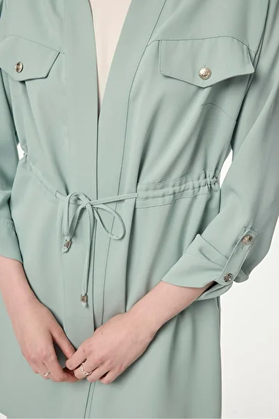 Zühre Pocket Detailed Mint Triple Combination Suit Tk-1212