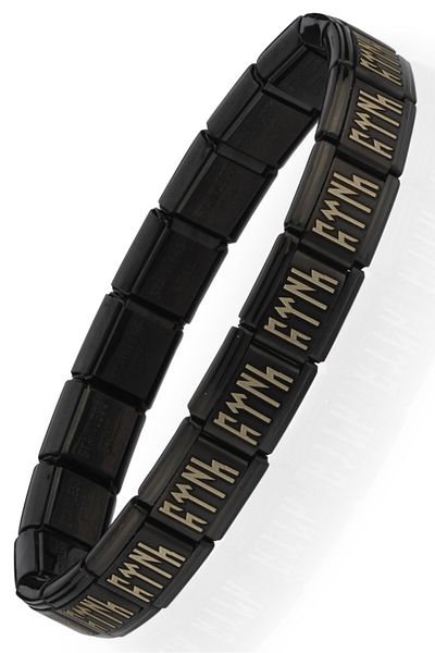Takı Dükkanı Gokturkish Turkish Written Italian Charm Unisex Steel Bracelet Scb56