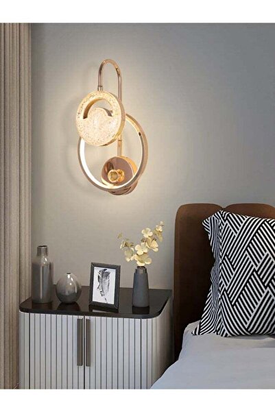 Moonlight Lighting مصباح حائط LED كريستالي أنيق من عام 1875 مع سطوع ثلاثي الم...