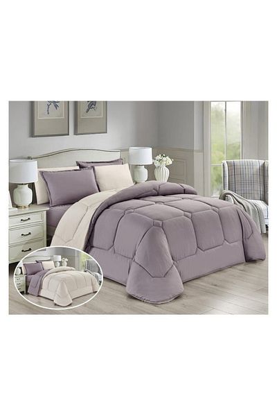 smart home Luxury summer bedspread, double-sided system, 6 pieces, double size (250 x 230 cm), 320 stitches, microfiber