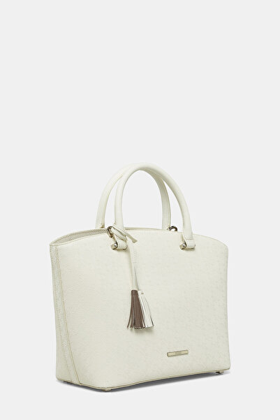 Vakko KREM MONOGRAM ÇANTA