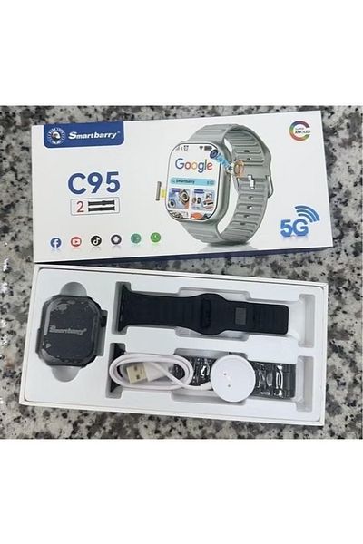 SMART BARRY C95 Smart Watch Touchscreen, Sports, Notifications, Music and Camera Control, Multiple Faces, Health Tracking