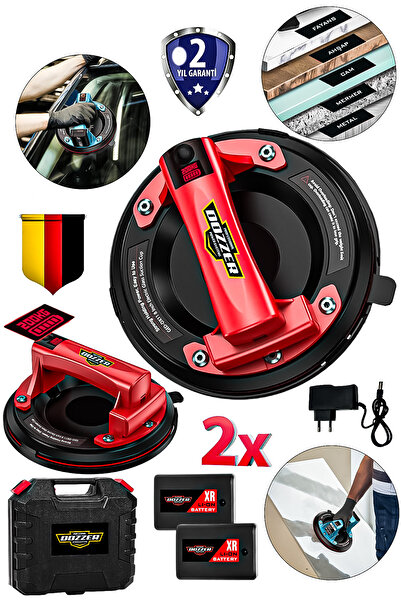 DOZZER DZ-V 2x Akülü 200 KG Kapasiteli Dijital Ekranlı Çift Motorlu Cam Vantu...