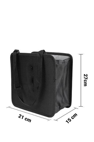 RevuBaby Car Trash Can Foldable Garbage Bin,Waterproof Leakproof Storage Bag with Strap Auto Trash Can
