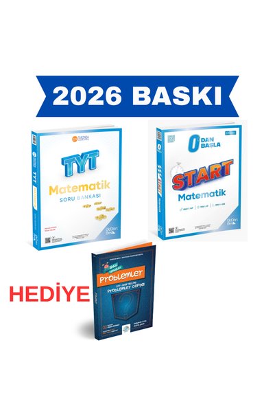 Üç Dört Beş Yayıncılık Üç Dört Beş Tyt Matematik ve 0'dan Başla Start Matematik Hediye Kitaplı