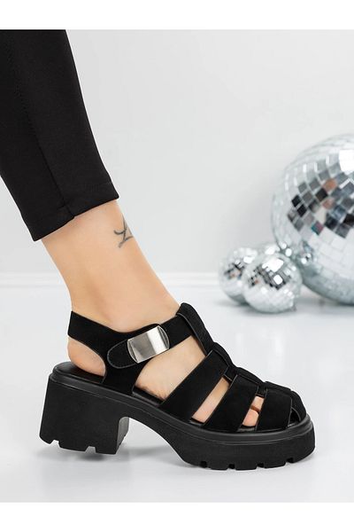 mei Sandale Dama cu Platforma 5GZ25 Negru | Mei