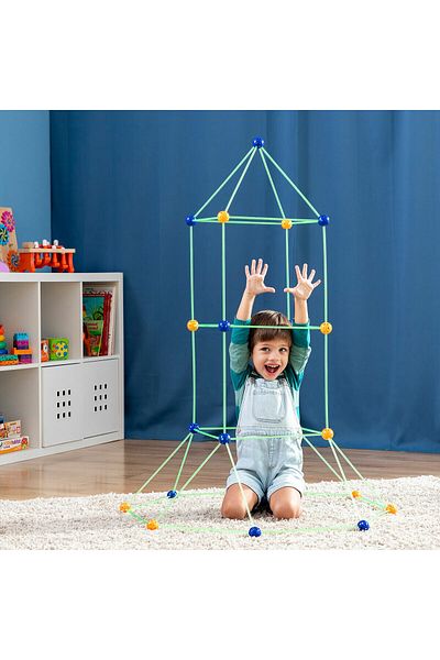 InnovaGoods InnovaGoods 155-piece multi-colored fort building set