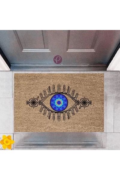 Yarımada Bahçe Door Mat Decorative Digital Print Eye P-2489