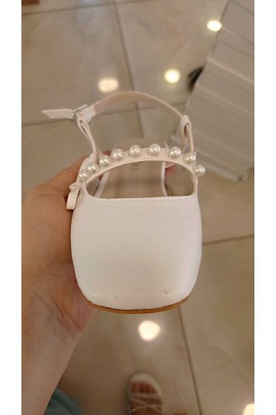 GNY AYAKKABI Women's Comfortable Stylish Maryyjanee Shoes with Pearls