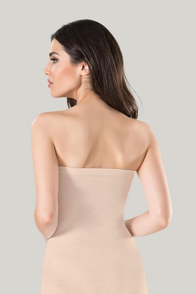 SİERNA Women's gathered strapless