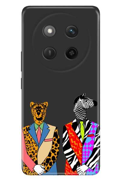 Cekuonline Case for Honor Magic 7 Lite Case Colorful Silicone Printed Tpu Zeb...