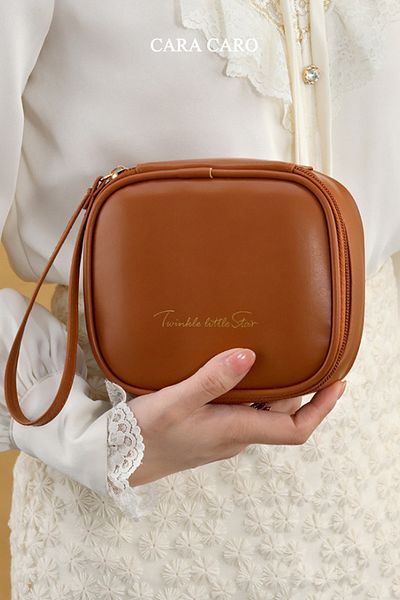 CARA CARO Small Toiletry Bag - Portable Toiletry Bag - Sanitary Pad Storage Bag