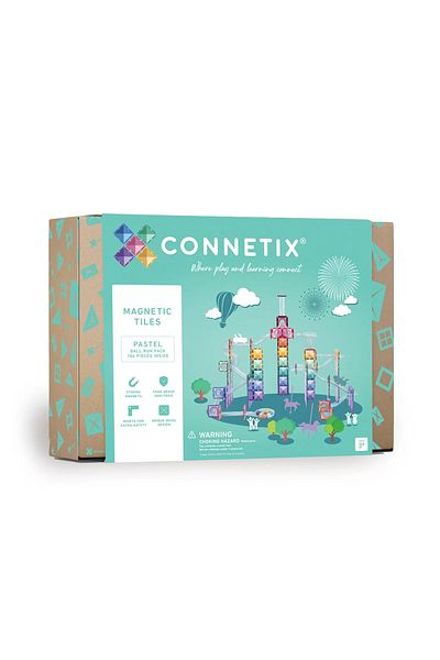 Connetix Pastel Ball Run Set - 106 Pieces