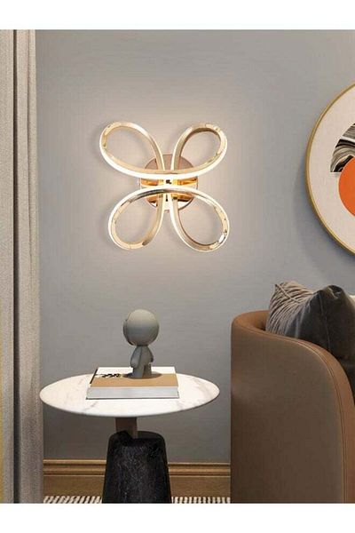 Moonlight Lighting Modern 6548-GD Wall LED Light with 3-Level Brightness – Elegant Gold Design for Bedrooms and Livin