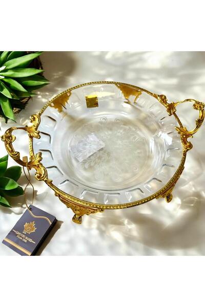 ROY KING Royking Footed Round Presentation Plate 29X23X5Cm Crg128-2