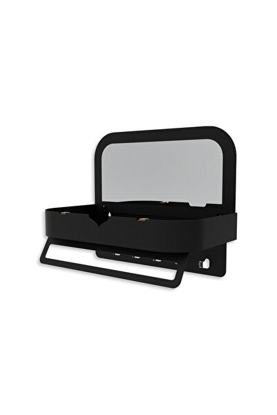 Wall Art İstanbul Duvara Monte Aynalı Namaz Köşesi Rafı – Seccade & Tesbih Düzenleyici - WAMH209