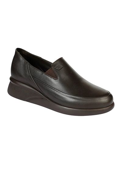 Greyder Women's Brown Genuine Leather Comfort Shoes 3K2Ua33350