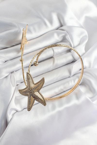 Clariss Brass Sea Star Model Gold Color Women's Pazu Bracelet