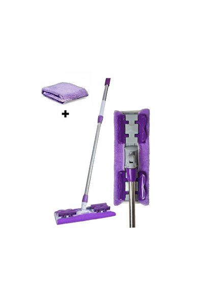 SOSYETE HOME41 MOR MOP PASPAS TELESKOBİK MANDALLI MİKROFİBER SİHİRLİ MOP YÜZE...