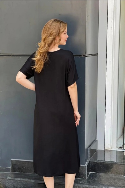 aytemas Guipure Collar Slit Dress