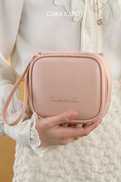 CARA CARO Small Toiletry Bag - Portable Toiletry Bag - Sanitary Pad Storage Bag