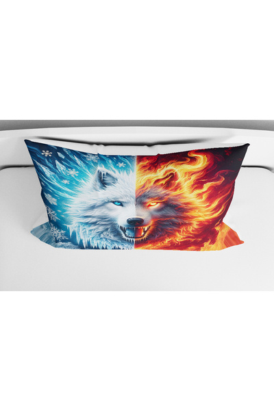 Home 3D Digital Wolf Theme Single Bedding Set
