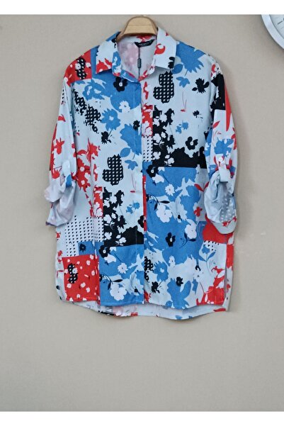 MAXLEVEL MODA Cămașă de damă cu model de flori decupate