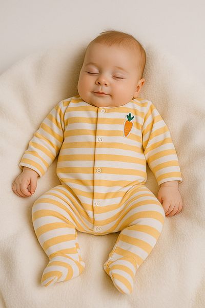 cimcim baby Thick Striped Baby Rompers