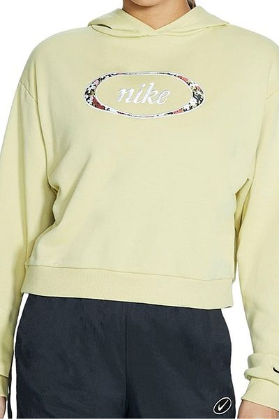 Nike Sportswear Loose Fit Women's Hoodie Crop Women's Fleece Loose Cut Crop Hooded Sweatshirt Pistachio