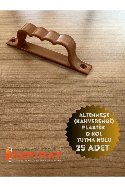 ÖZFIRAT PVC YAPI Pimapen Pvc Window Door Screen Handle Gold-Plated Plastic D Handle D Handle 25 Pieces