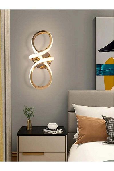 Moonlight Lighting Modern 6546 Wall LED Light with 3-Level Brightness – Elegant Gold Design for Bedrooms and Living S