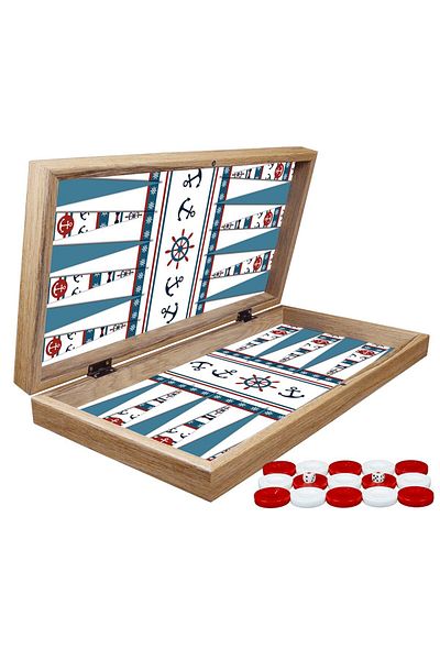Sera Oyun Aletleri Classic Marine Backgammon (Product Dimensions (a): 48.0cm X 24.0cm X 6.5cm = 18.9'' X 9.45'' X 2.56'')