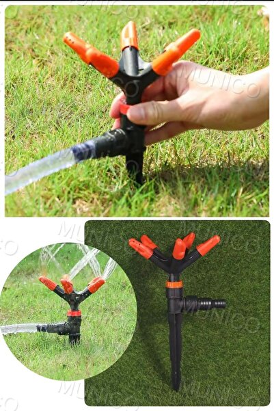 Munico Bahçe Yağmurlama Sistemi Bahçe için Otomatik Çim Sulama Sistemleri 360 Derece 5 Kollu Döner Fıskiye