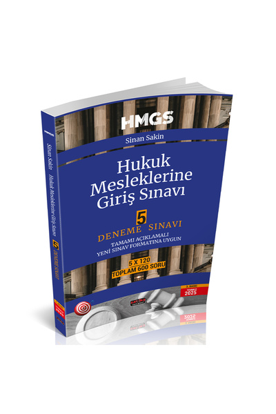Savaş Yayınevi HMGS Hukuk Mesleklerine Giriş Sınavı 5 Deneme Sınavı Savaş Yay...