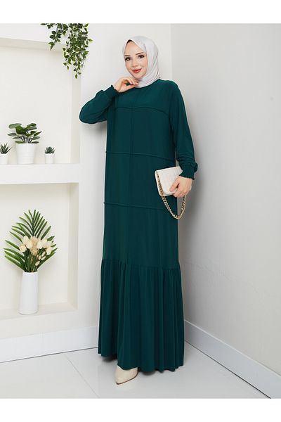 Rüyam Moda Dress Lycra Sandy Fabric
