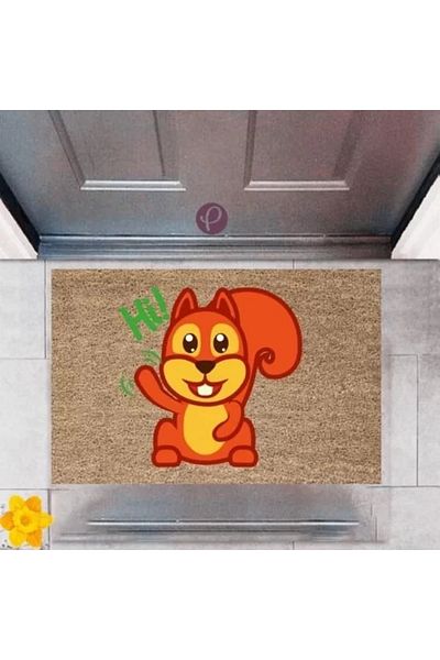 Mu Art Ahşap Door Mat Decorative Digital Printing Hi P-2504