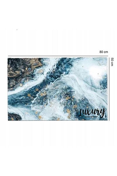NewEvo Covoraș de baie modern, ultra absorbant, antiderapant și cu uscare rapidă, model marmorat, ecologic, 50x80 cm