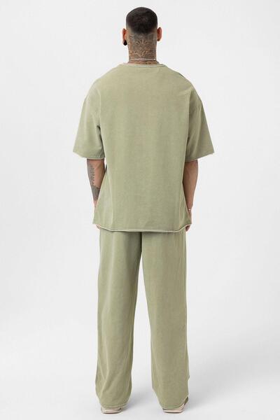 VAMOSCLO Σετ αθλητικής φόρμας oversized που πλένεται χακί