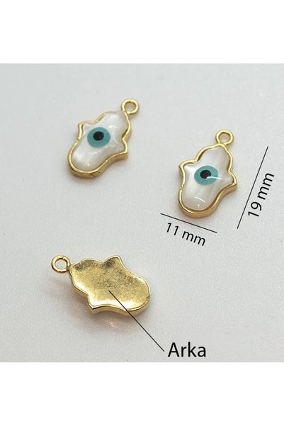 Yıldırım Fatma's Hand Necklace - Evil Eye Bead Pendant and Evil Eye Necklace, Protective Jewelry Charm